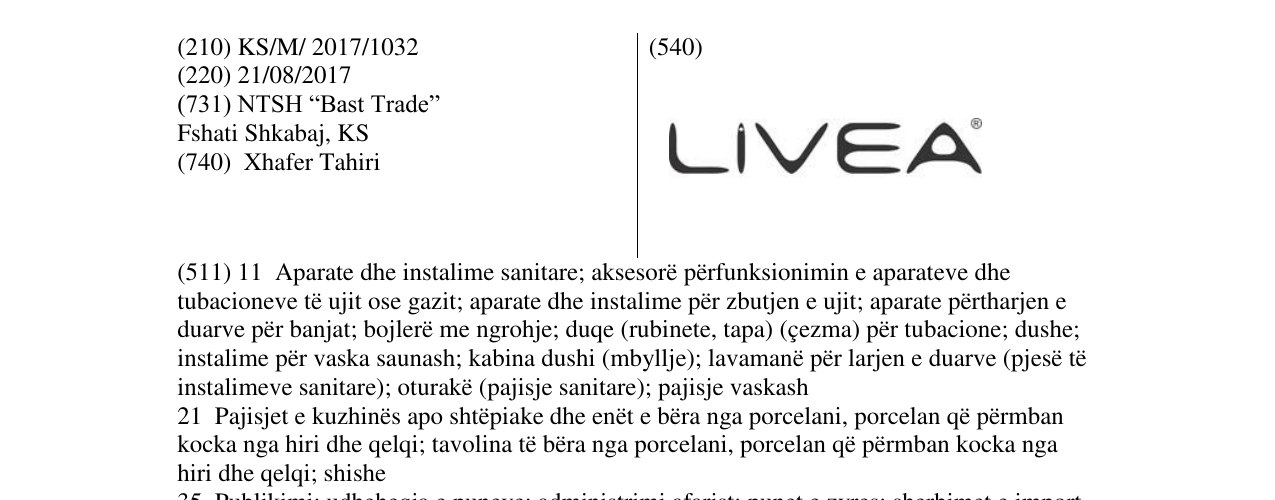 Zëri i markës Markë figurative në buletin