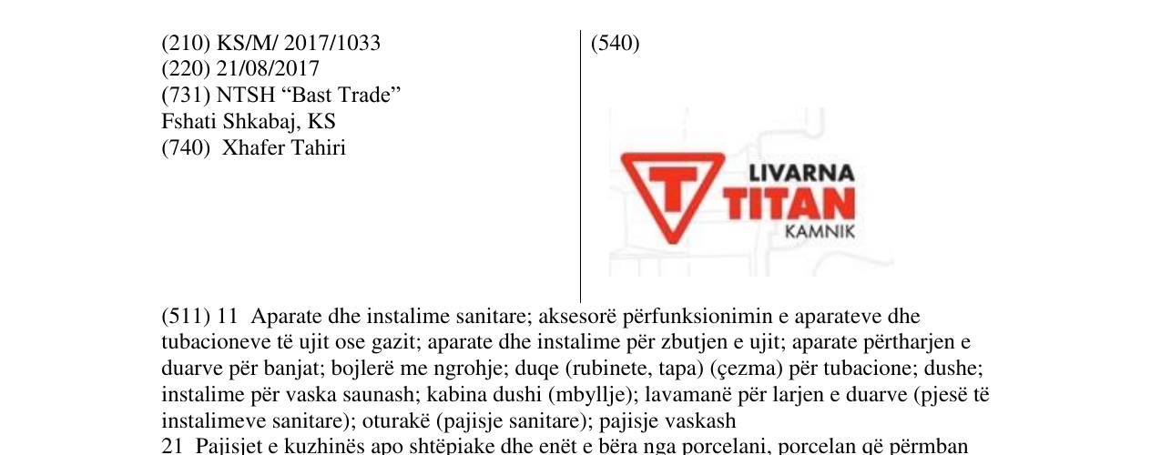 Zëri i markës Markë figurative në buletin