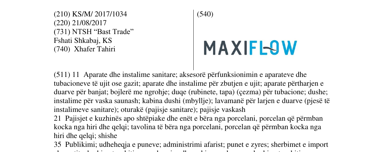 Zëri i markës Markë figurative në buletin