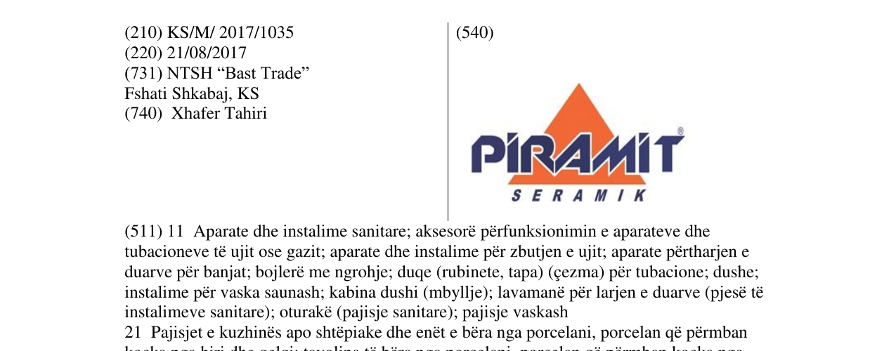 Zëri i markës Markë figurative në buletin