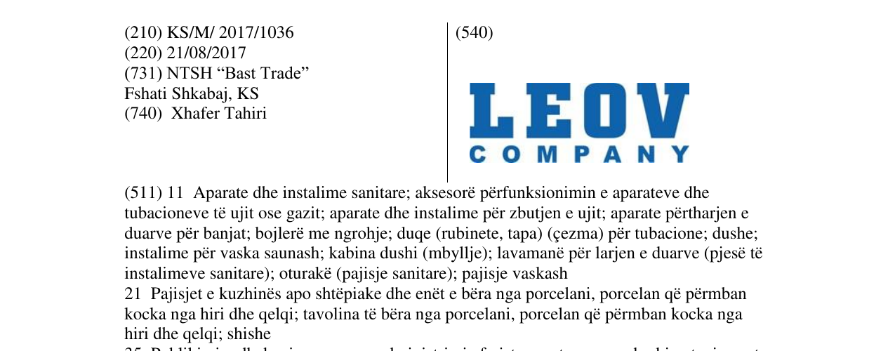 Zëri i markës Markë figurative në buletin