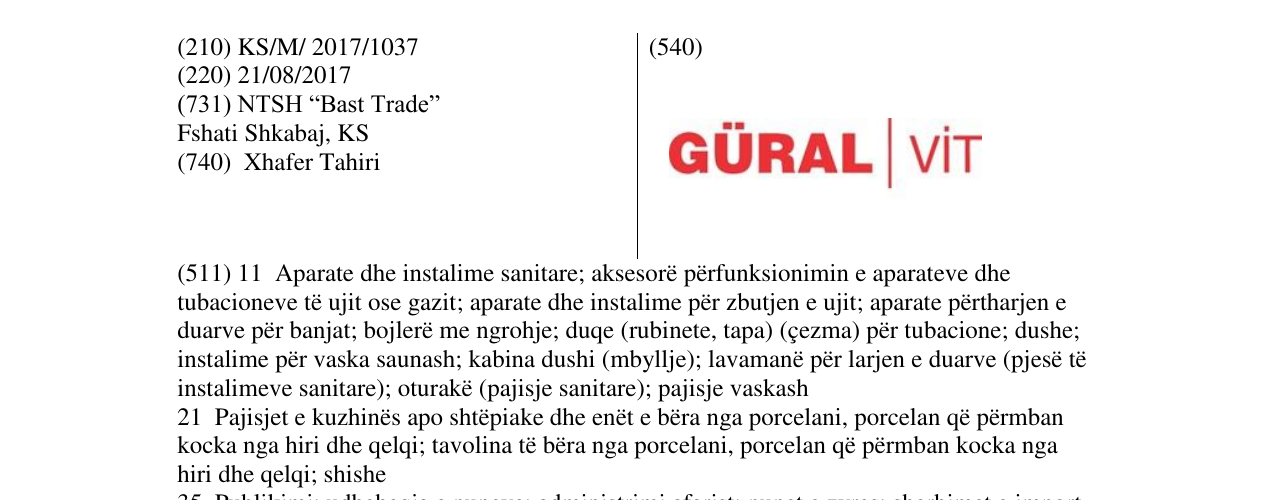 Zëri i markës Markë figurative në buletin
