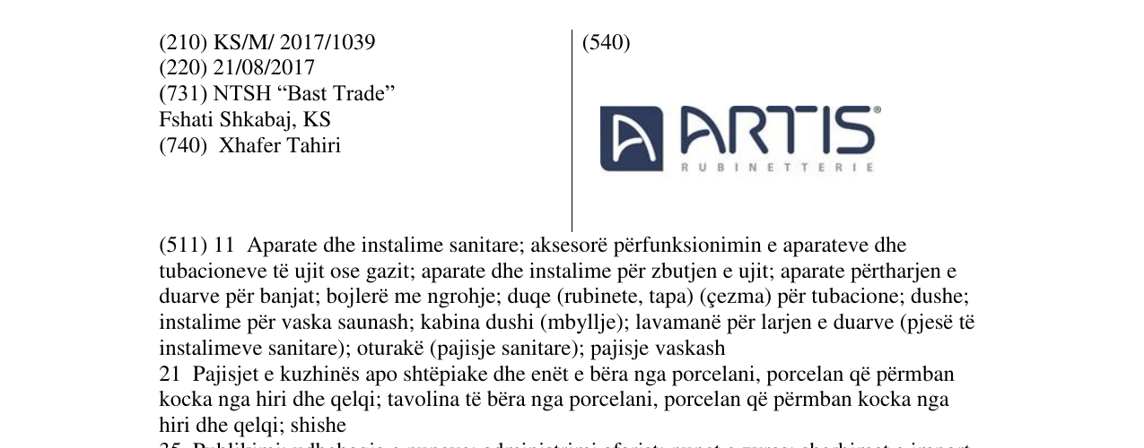 Zëri i markës Markë figurative në buletin