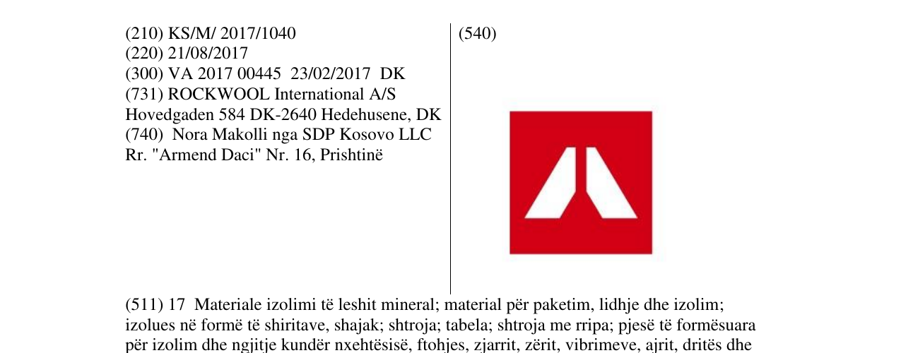 Zëri i markës Markë figurative në buletin