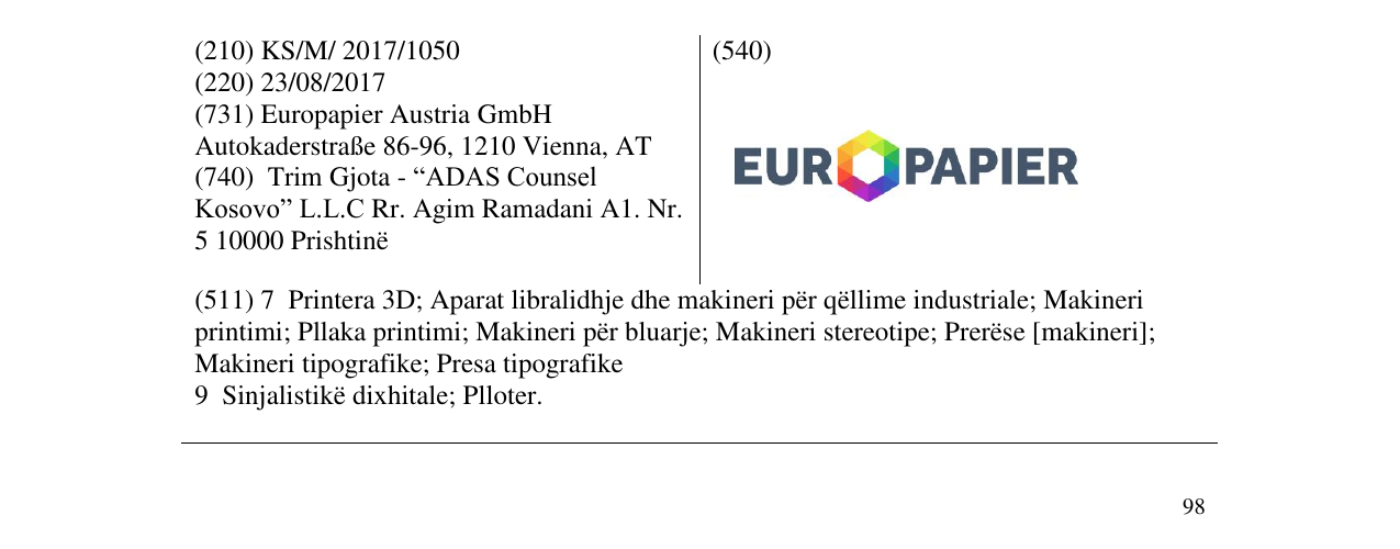 Zëri i markës Markë figurative në buletin