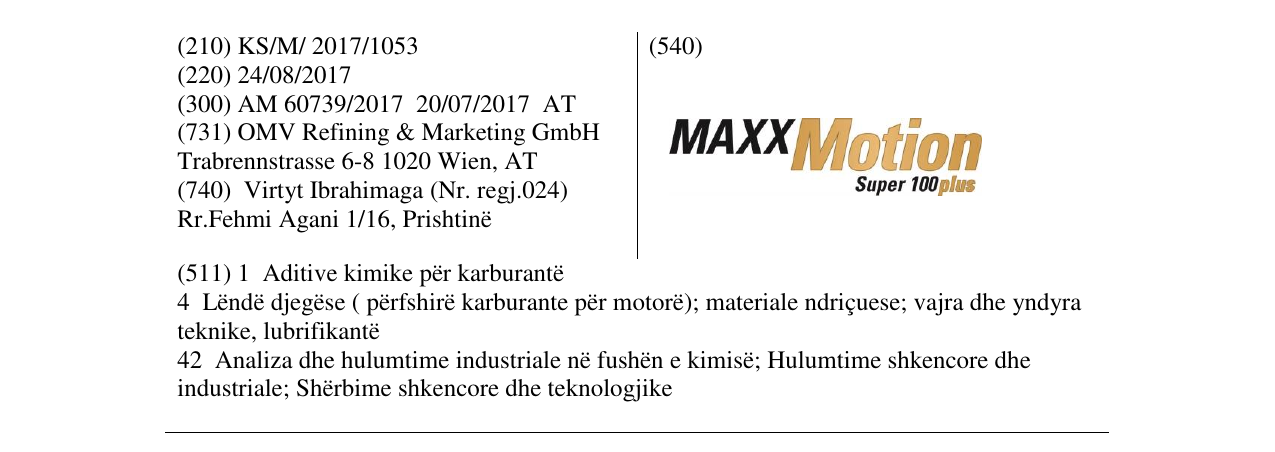 Zëri i markës Markë figurative në buletin