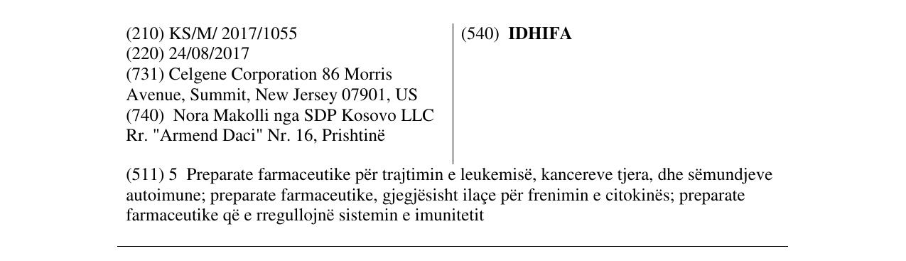 Zëri i markës IDHIFA në buletin