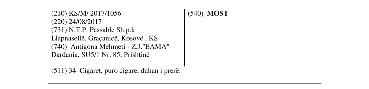 Zëri i markës MOST në buletin