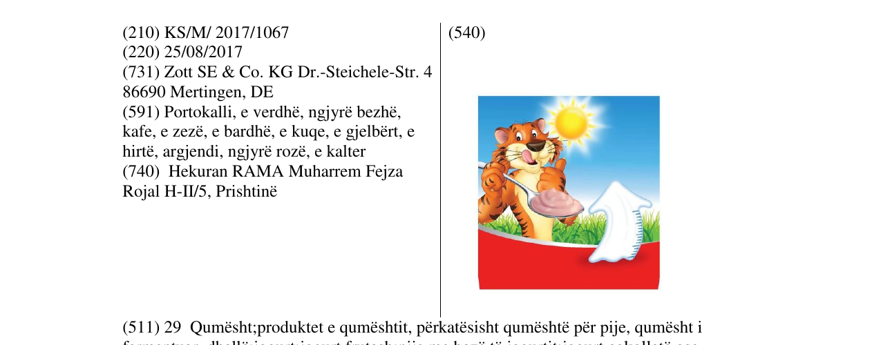 Zëri i markës Markë figurative në buletin