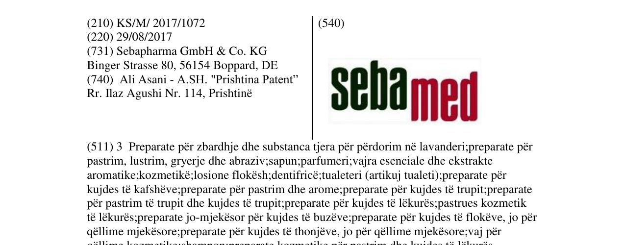 Zëri i markës Markë figurative në buletin