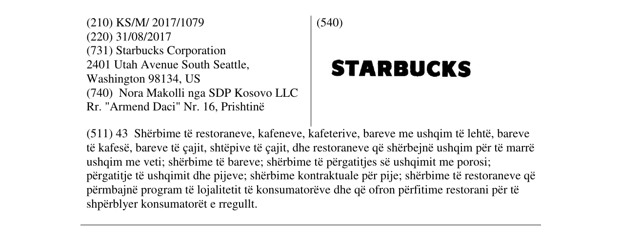 Zëri i markës starbucks në buletin