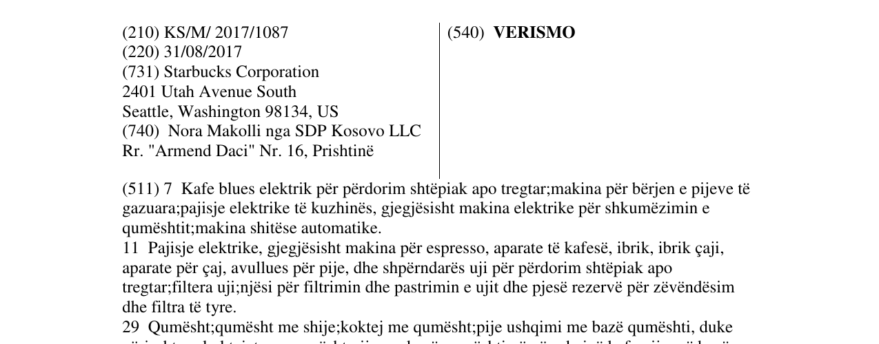 Zëri i markës VERISMO në buletin