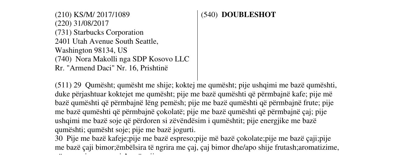 Zëri i markës DOUBLESHOT në buletin