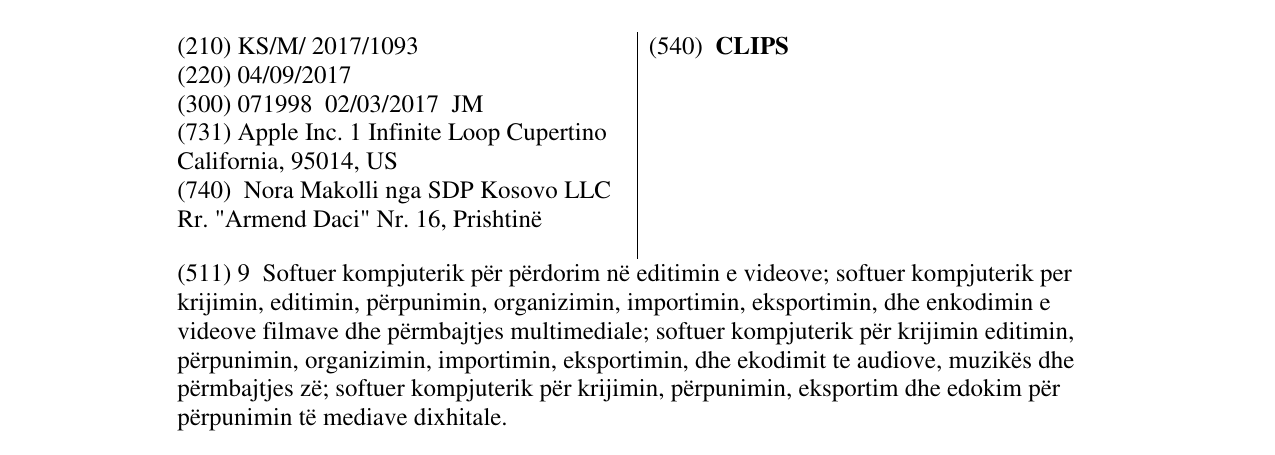 Zëri i markës CLIPS në buletin