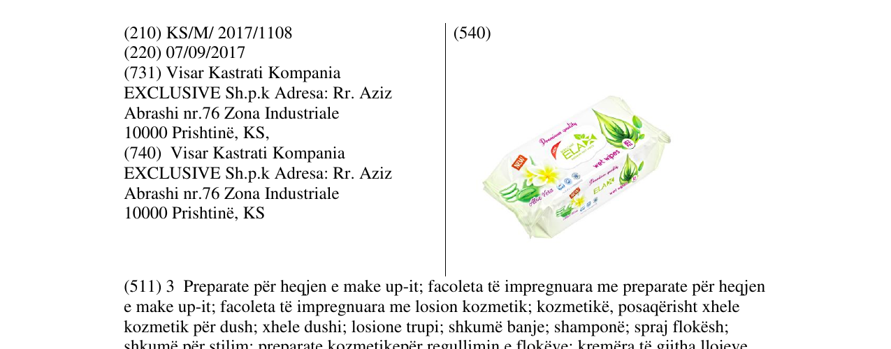Zëri i markës Markë figurative në buletin
