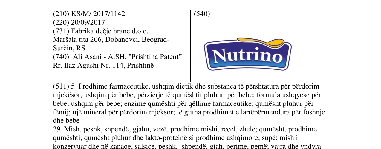 Zëri i markës Markë figurative në buletin