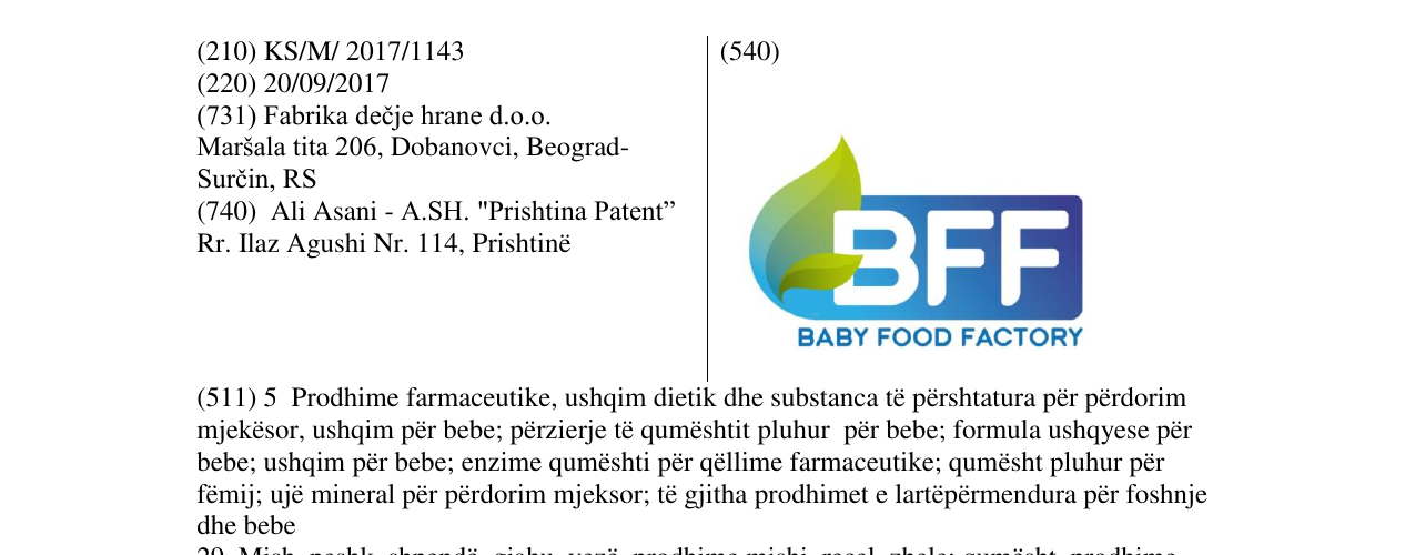 Zëri i markës Markë figurative në buletin