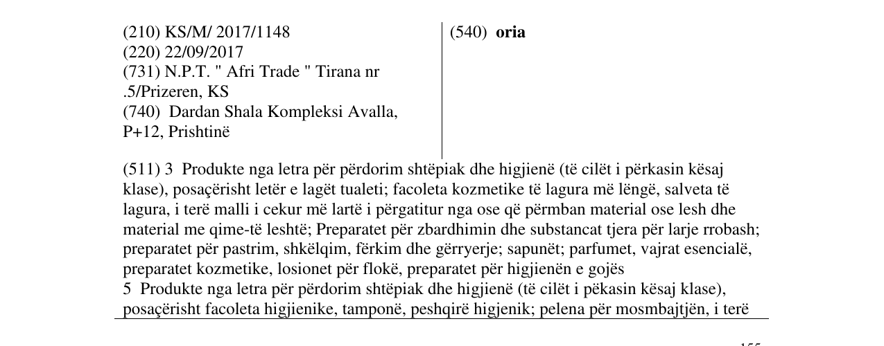 Zëri i markës oria në buletin