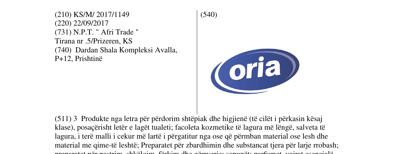 Zëri i markës Markë figurative në buletin