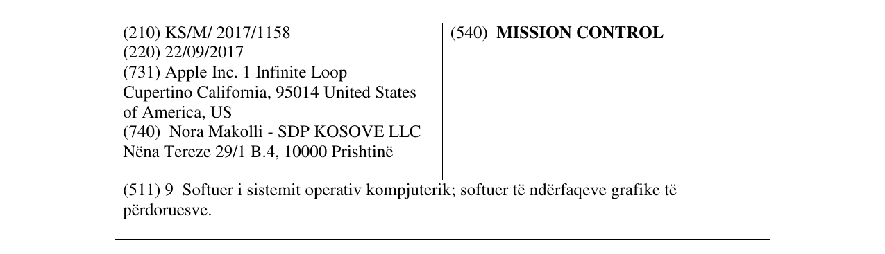 Zëri i markës MISSION CONTROL në buletin
