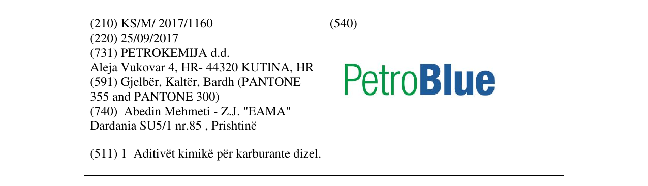 Zëri i markës PetrolBlue në buletin