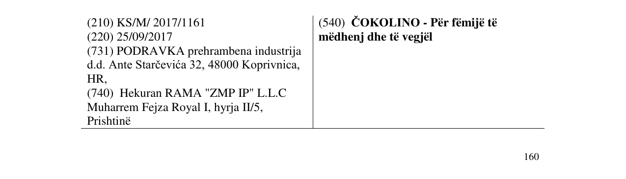 Zëri i markës ČOKOLINO - Për fëmijë të mëdhenj dhe të vegjël në buletin