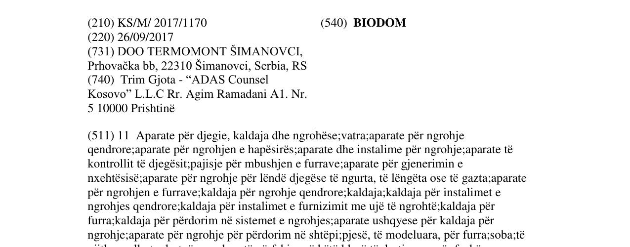 Zëri i markës BIODOM në buletin
