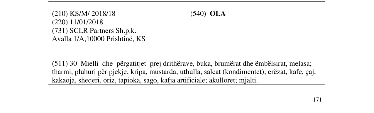 Zëri i markës OLA në buletin