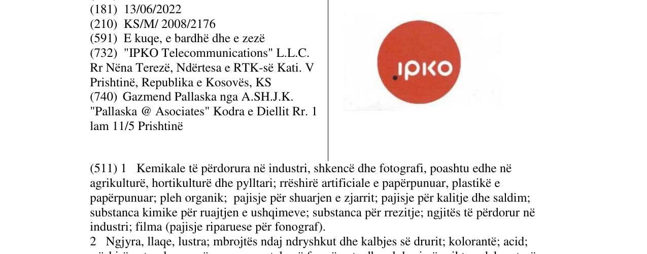 Zëri i markës IPKO në buletin