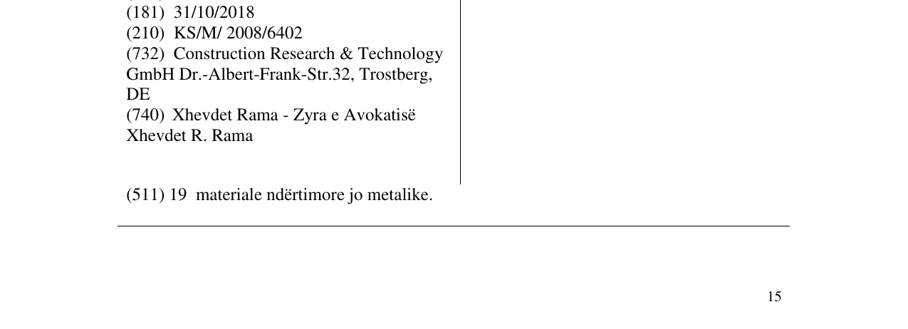 Zëri i markës MASTERFLOW në buletin