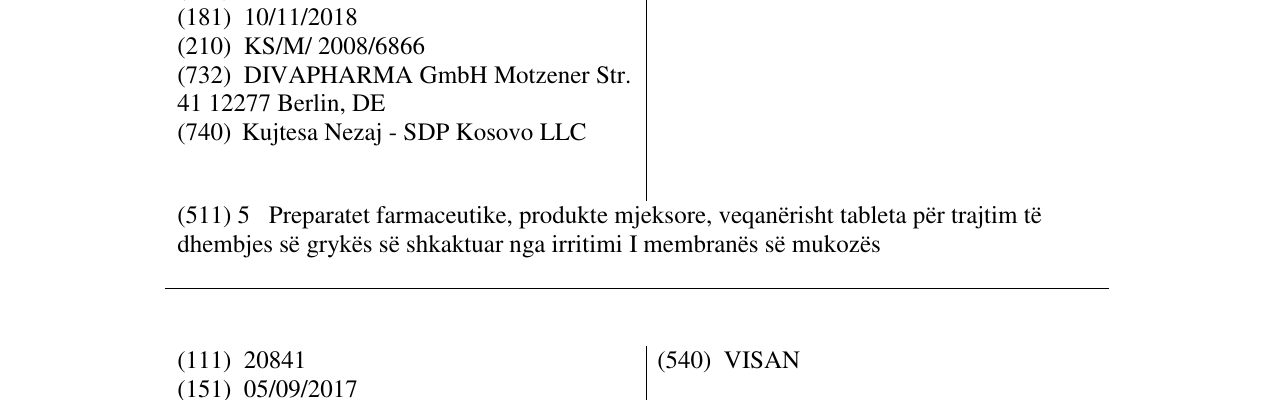 Zëri i markës dolo-angin në buletin