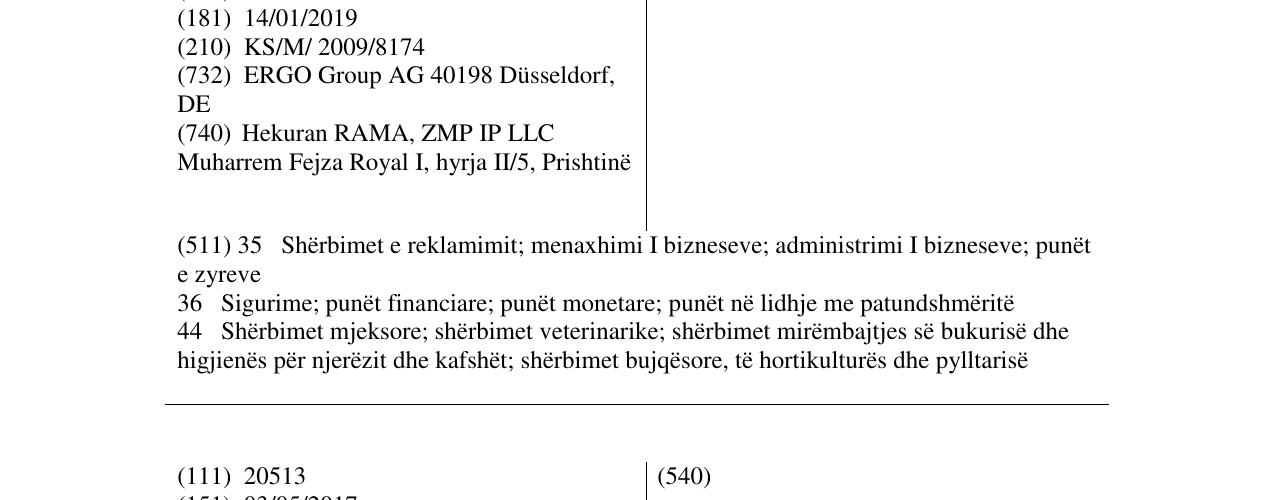 Zëri i markës ERGO në buletin