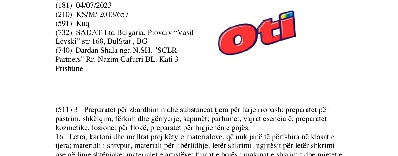 Zëri i markës oti në buletin