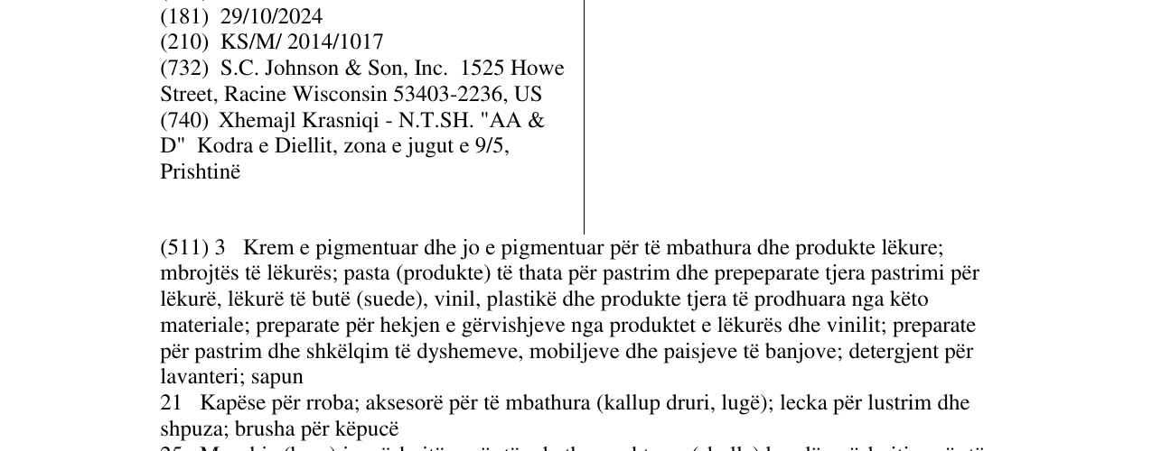 Zëri i markës BAMA në buletin