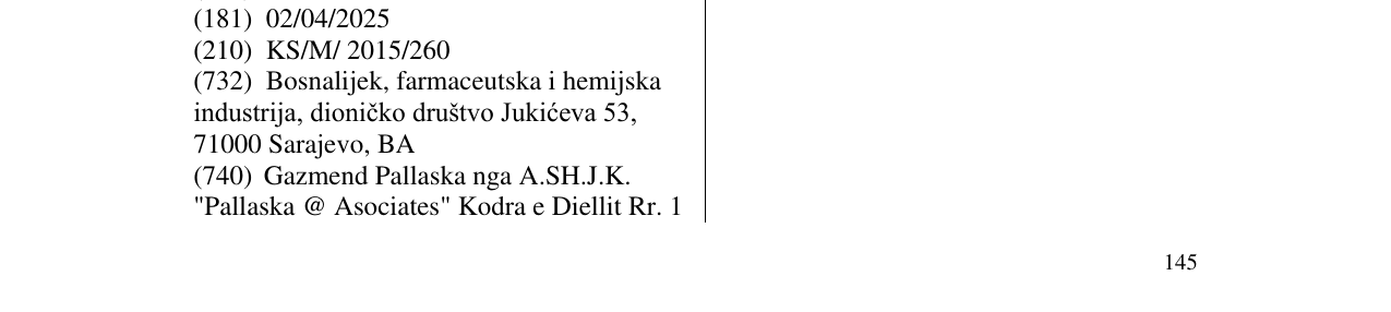 Zëri i markës FLAMIX në buletin