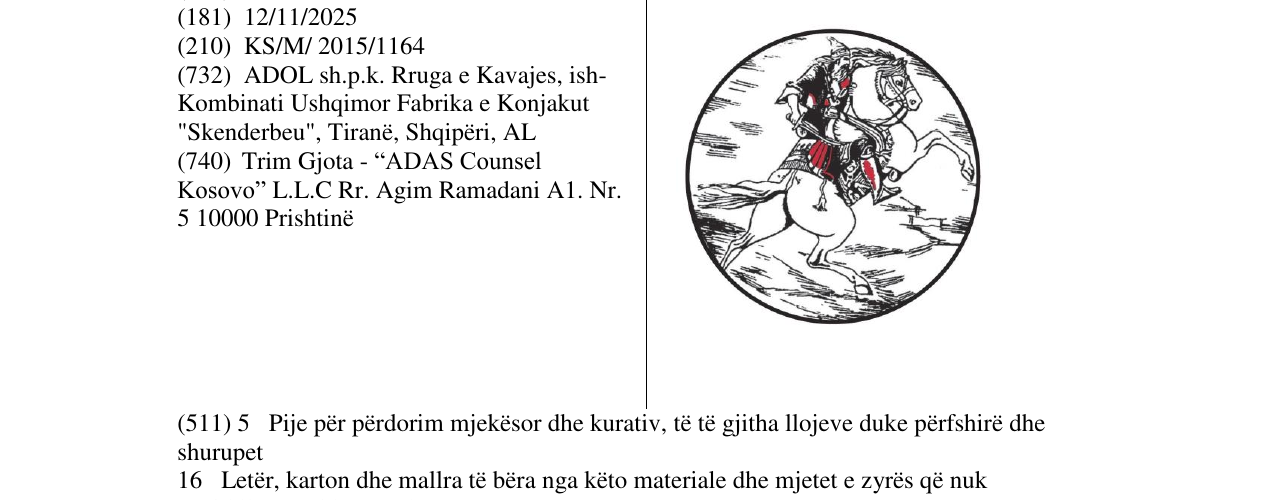 Zëri i markës Markë figurative në buletin