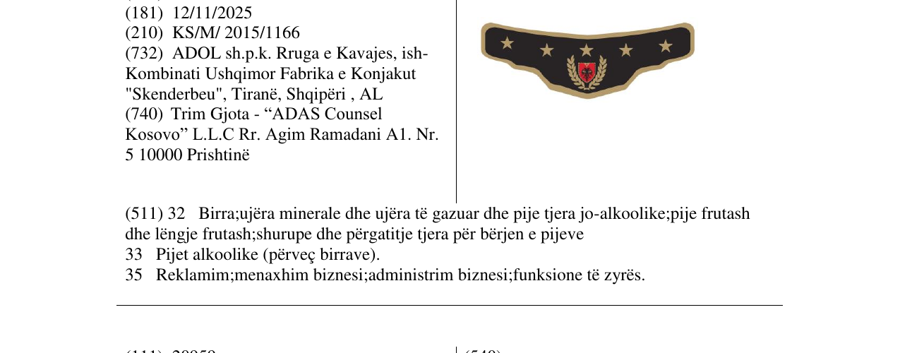 Zëri i markës Markë figurative në buletin