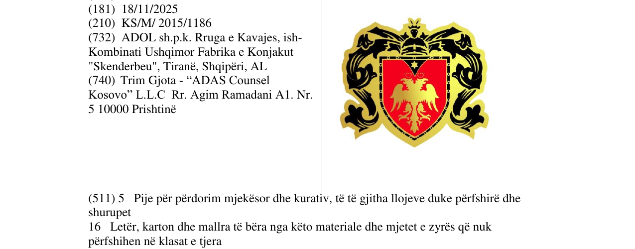 Zëri i markës Markë figurative në buletin
