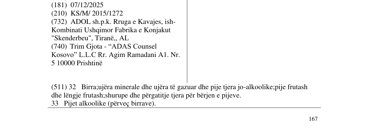 Zëri i markës Skenderbeu në buletin