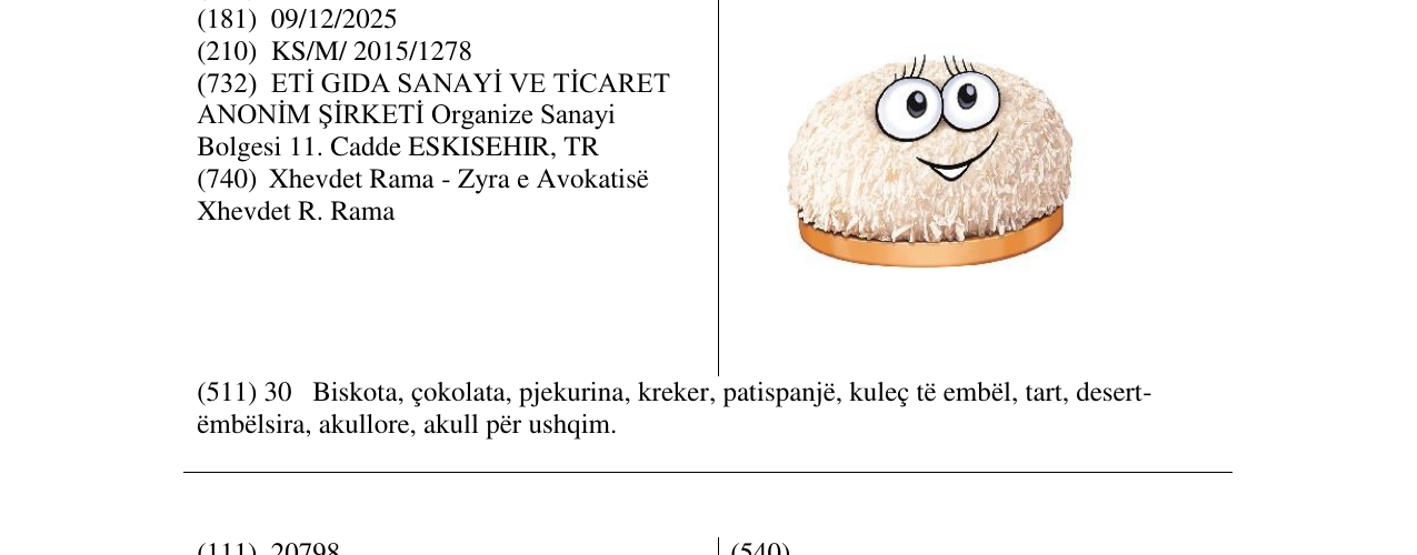 Zëri i markës Markë figurative në buletin