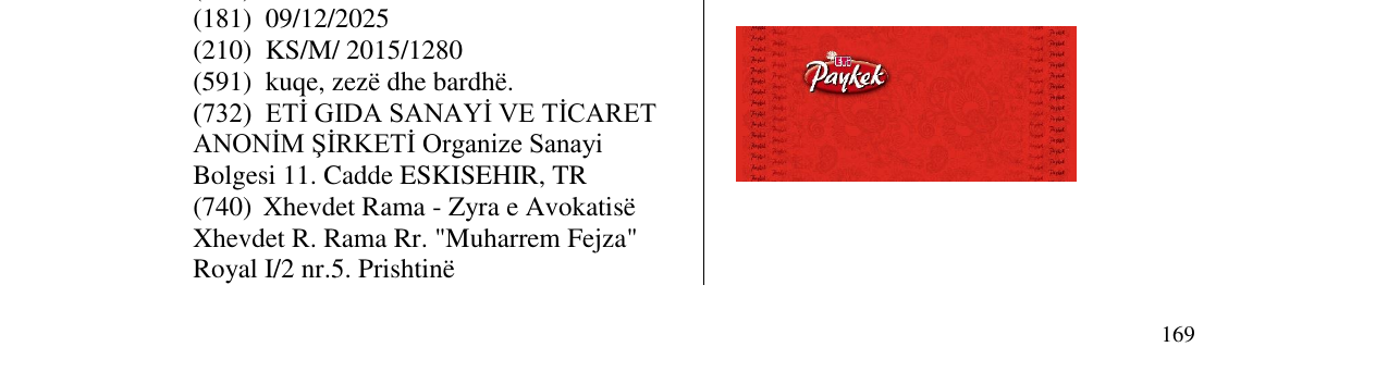 Zëri i markës Paykek ETI në buletin