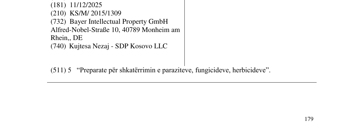 Zëri i markës FLINT në buletin