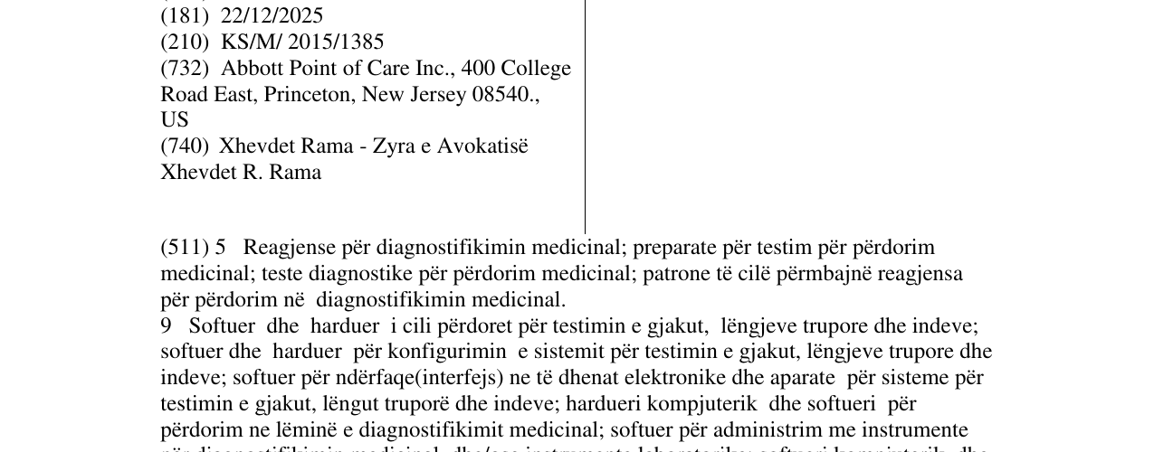 Zëri i markës I-STAT në buletin