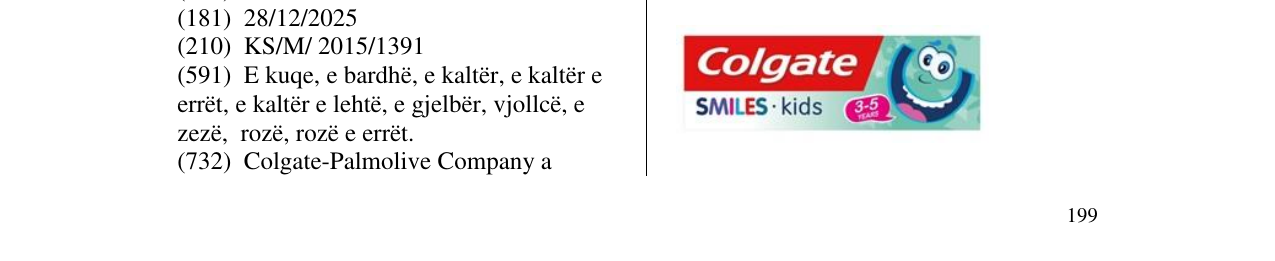 Zëri i markës Colgate SMILES kids në buletin