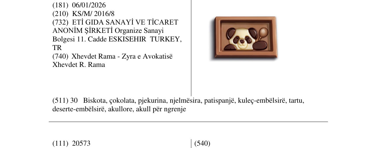 Zëri i markës Markë figurative në buletin