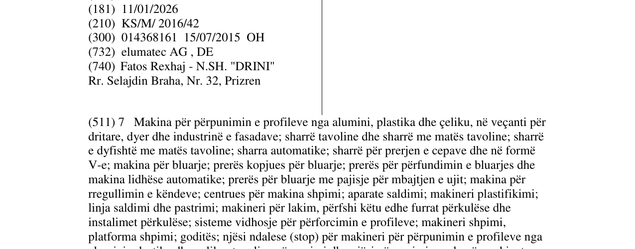 Zëri i markës elumatec në buletin