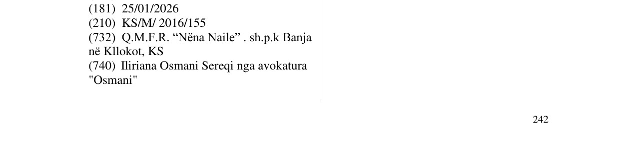 Zëri i markës NËNA NAILE në buletin
