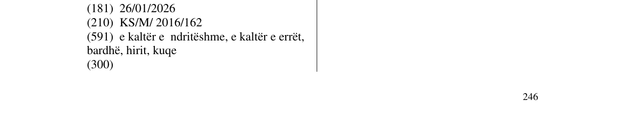Zëri i markës tadim në buletin