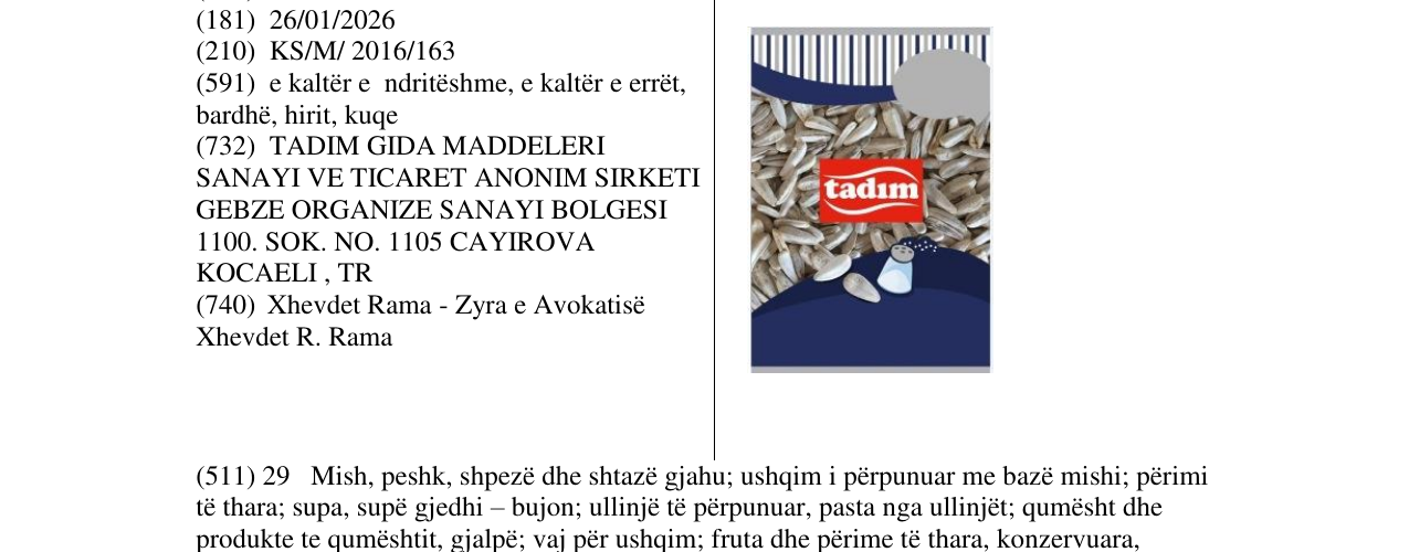 Zëri i markës tadim në buletin