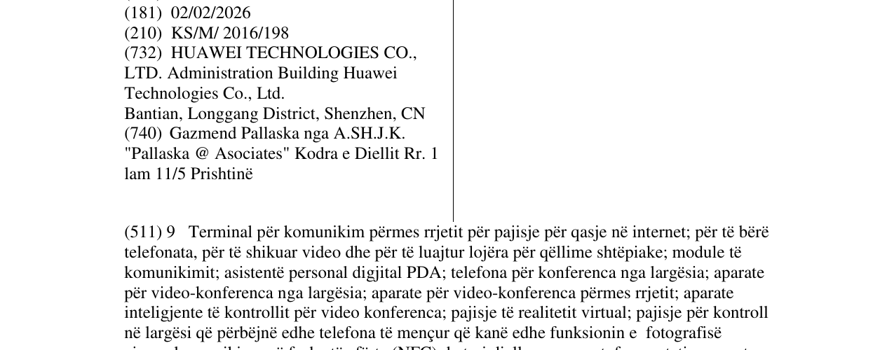 Zëri i markës HONOR në buletin